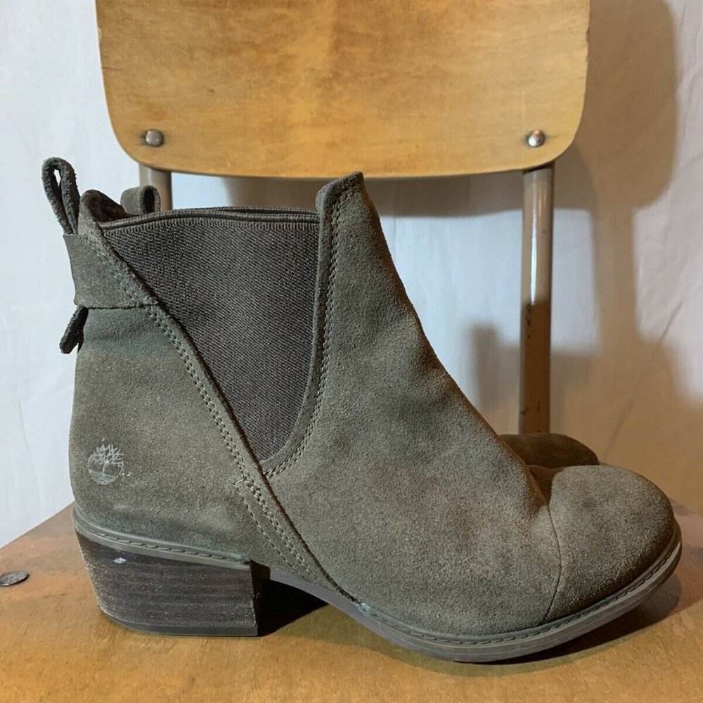 Timberland Sutherlin Bay Olive Suede Boots 8